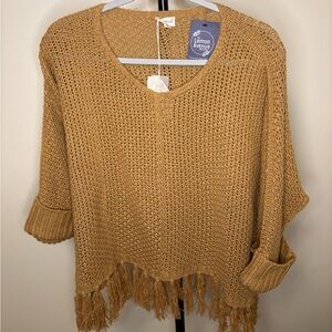 Hem & Thread Mustard Knit Sweater